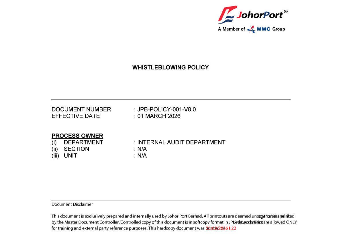 Whistleblowing Policy