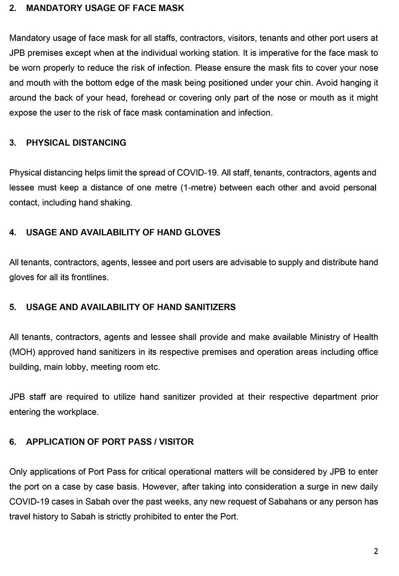 COVID-19 PRECAUTIONARY MEASURES